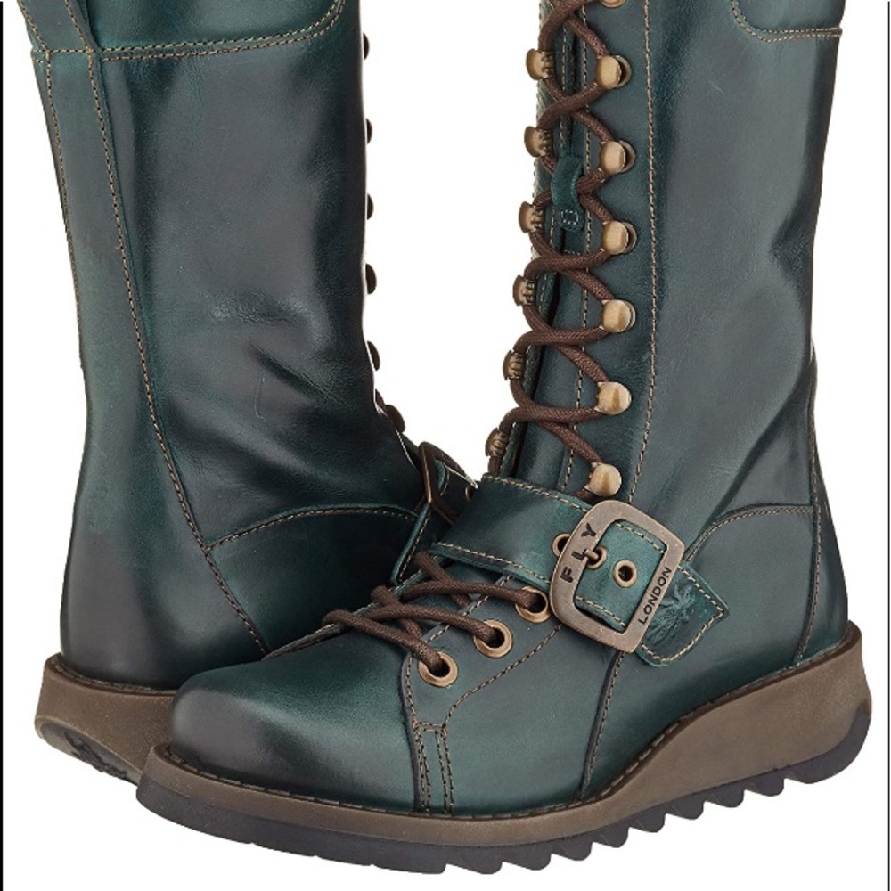 New Fly London Selu Women’s Combat Moro Boots